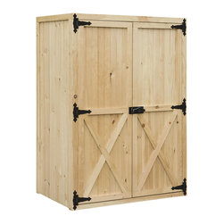 Double Saddle Rack for Horse Barns - Closed - Outdoor Structures