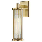 Hudson Valley Lighting - Marley 1-Light Wall Sconce, Aged Brass Finish, Clear Glass Shade - "Of all the original phenomena, light is the most enthralling." -Leonardo da Vinci