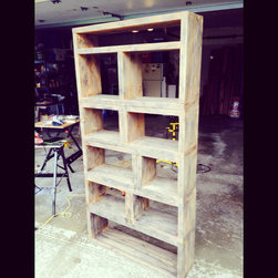 Rustic Wood Book Shelf - Bookcases