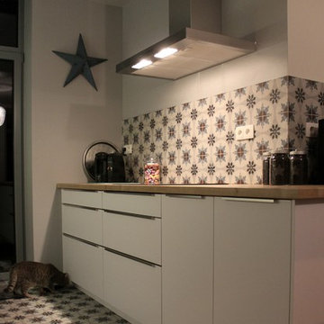 Transformation d'un cabinet médical en cuisine.