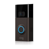 Ring Wire Free Smart Video Doorbell V2, With Camera, Wi-Fi Enabled