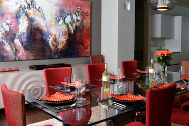 Dining room - contemporary dining room idea in Other