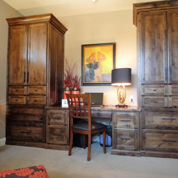 Customized Desk and Storage Cabinetry