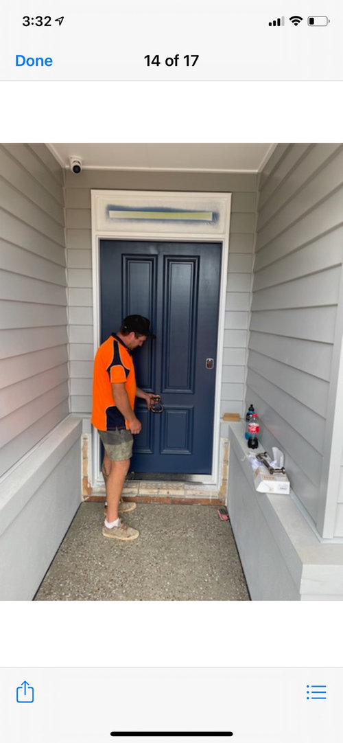 door knocker placement Houzz AU