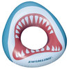 38" White and Gray Inflatable Kids Shark Mouth Pool Ring