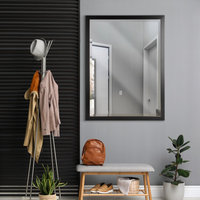 Classic Oil Rubbed Bronze Metal Frame Mirror, 30" x 40"