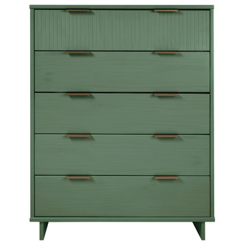 Granville 45.27" Modern Tall Dresser, Sage Green