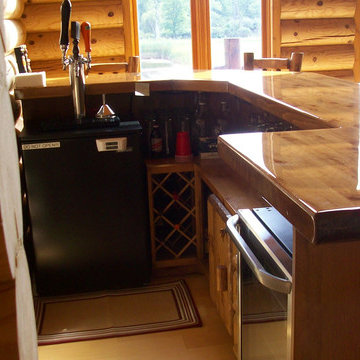 Custom Kitchen Cabinets and Bar