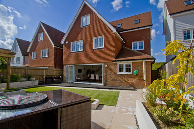 Inspiration for a contemporary house exterior in Cheshire.