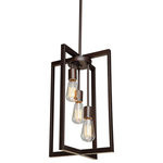 Artcraft - Gastown 3 Light Oil Rubbed Bronze Chandelier - The Gastown collection has the beauty of clean lines and simplicity. (Oil Rubbed Bronze finish). 3 lite chandelier (shown with edison filament bulb which is recommended but not included)  Limited Lifetime Warranty   Artcraft Lighting warrants that this product will be free of electrical or structural defects for the lifetime of the original owner. Should any electrical or structural part (wiring  switches  sockets  plugs  supporting rods  or the like) fail through any defect in materials or workmanship during the life of the original owner  Artcraft will repair or replace (at our option) the item free of charge or equivalent  if original product is no longer available. Shipping is the responsibility of the owner.  Artcraft products are made of the finest material available and are carefully manufactured with old fashion Artisans using the most advanced techniques in order to provide you beautiful lighting.  Although user serviceable items like bulbs  ballasts and transformers do require periodic replacements  we use only the highest performance components available. We thank you for choosing Artcraft.