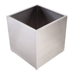 Stainless Steel Planters - seamless - Outdoor Pots And Planters