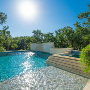 Contemporary Pool and Spa in San Antonio, Tx