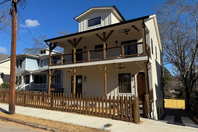 Example of an exterior home design in Atlanta