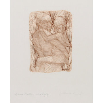 Guillaume Azoulay, Mother and Child, Etching