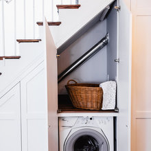 Under stairs laundry