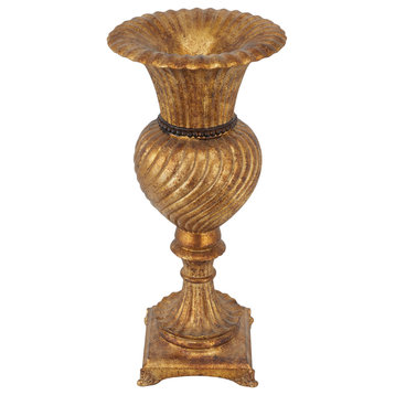 Traditional Gold Polystone Vase 560717