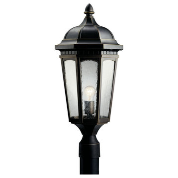 1 light Outdoor Post Mount - Traditional inspirations - 23.75 inches tall by