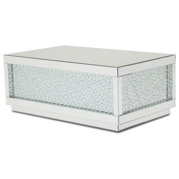 Montreal Rectangular Cocktail Table With Crystals