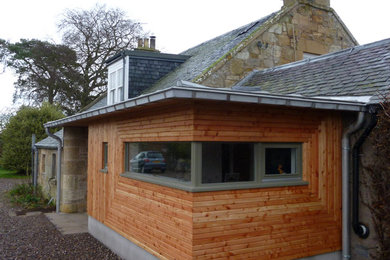 This is an example of a contemporary house exterior in Other.
