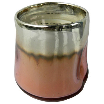 Scented Soy Wax Candle,Apple Blossom,Pink