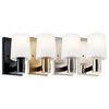 Adani 8.5" 1 Light Wall Sconce With Opal Glass, Champagne Bronze