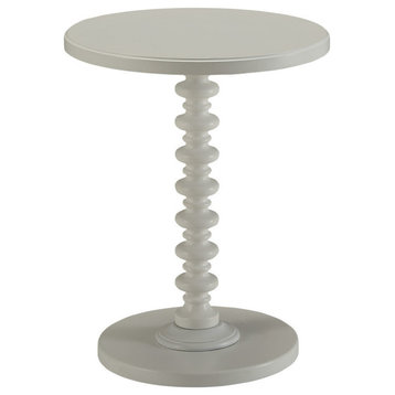 Acme Side Table in White Finish 82796