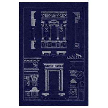 "Window in Dodge's Palace, Palazzo Vecchio, and Santa Croce" Paper Art, 42"x62"