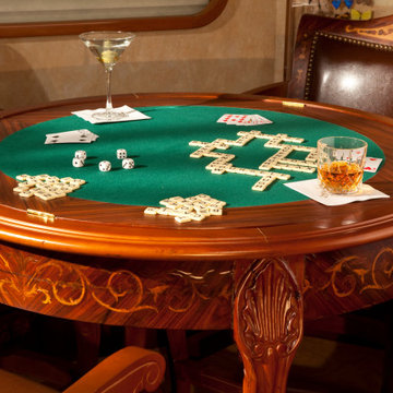 Commercial Custom Bar and Custom Dining Room Set on a Yacht