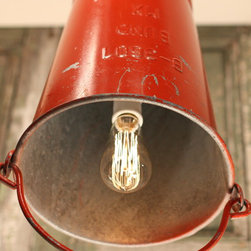 Pendant Lighting - Custom Antique Bucket - Products