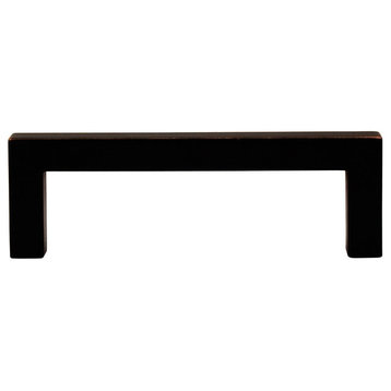 Contemporary Square Cabinet Pull, 224 mm, Vintage Bronze