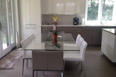 Trendy home design photo in New York