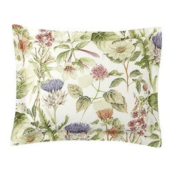 Pottery Barn - Thistle Floral Print Organic Sham, Standard, Multi - Duvet Covers And Duvet Sets