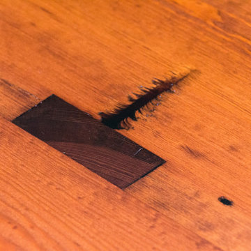 Old Crow Whiskey Distillery Reclaimed Heart Pine Dining Table