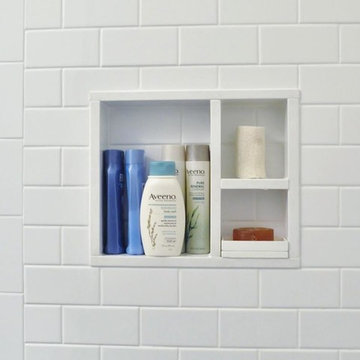 Upper West Side, NYC: White Modern Bathroom Remodel