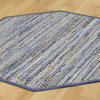Earth First Blue Jeans Octagon Rug, 6'x6' Octagon