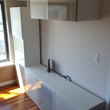 Custom Besta Entertainment Unit + Storage Towers