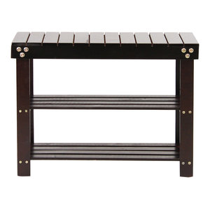 Mission Storage Shoe Bench Traditional Shoe Storage By