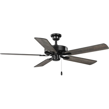 AirPro 52" Matte Black 5-Blade ENERGY STAR Rated Ceiling Fan With Light