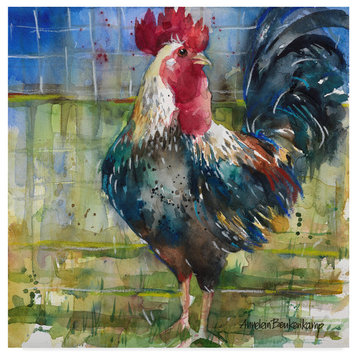 Annelein Beukenkamp 'Fenced Fowl' Canvas Art