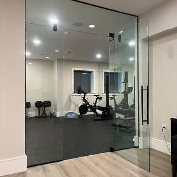 Modern Glass Doors for Luxury Fitness Spaces