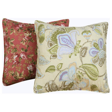 Greenland Blooming Prairie Decorative Pillows Accessory, 2-Piece Set
