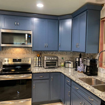 Custom Blue Cabinetry