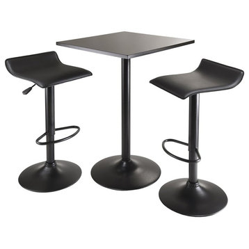 Winsome Wood Obsidian 3-Piece Set Table Set