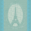 Eiffel Vintage Celadon Kitchen Towel 22"x30", Set of 4
