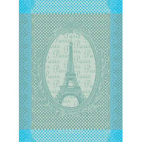 Eiffel Vintage Celadon Kitchen Towel 22"x30", Set of 4