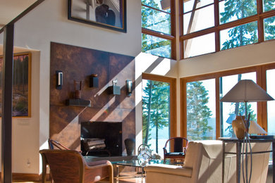 Inspiration for a living room remodel in Seattle