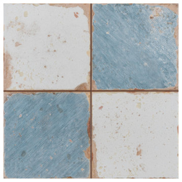 Artisan Damero Azul Ceramic Floor and Wall Tile