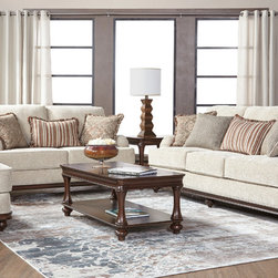 Cycle Nailhead Sofa Set - Sofas