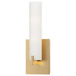 George Kovacs - George Kovacs Tube P5040-248-L Led Wall Sconce, Honey Gold - Type of Bulbs : LED