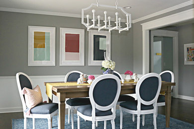 Dining room - transitional dining room idea in Milwaukee